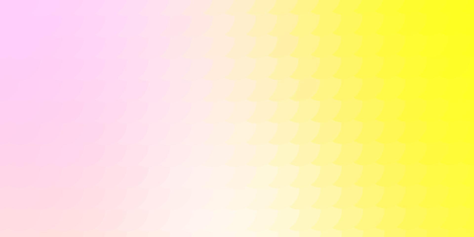 ljusrosa, gul vektorlayout med cirkelformer. vektor