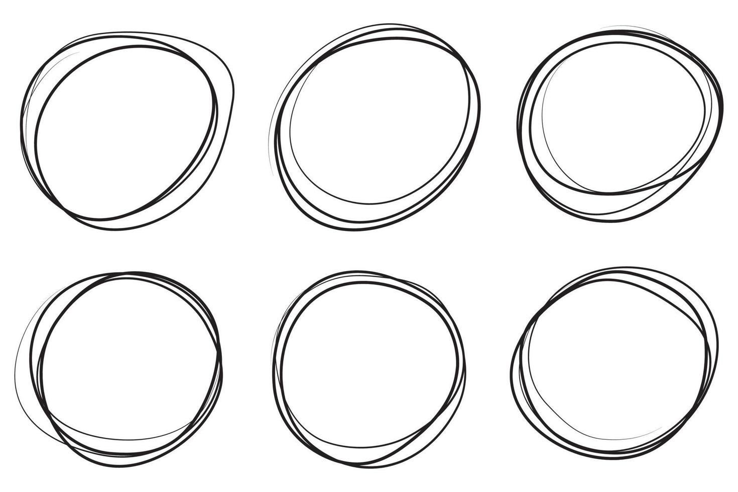 skizzenhafter Stift des Gekritzels und Gekritzel lokalisiert auf weißer Hintergrundvektorillustration vektor