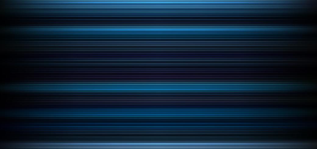 Abstrakter dunkelblauer Hintergrund mit horizontalem Licht und Linien kopieren Tapete. vektor