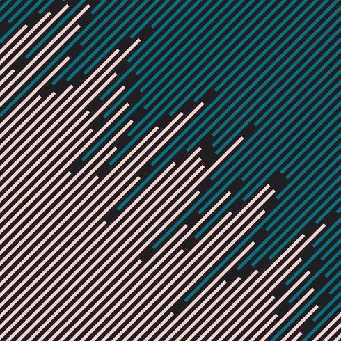 Abstrakta diagonala randiga linjer mönster mörkblå och rosa på svart bakgrund och struktur minimal design. vektor