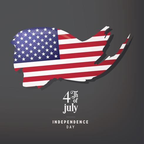 Independence Day of USA 4 juli Vector Design