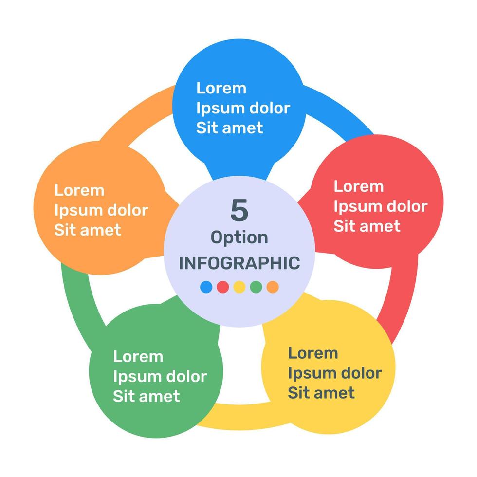 ein farbenfrohes Infografik-Symbol in bearbeitbarem Design vektor