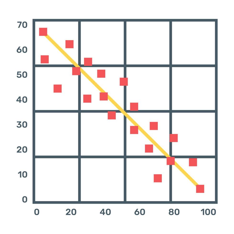 data diagram ikon, platt redigerbar vektor