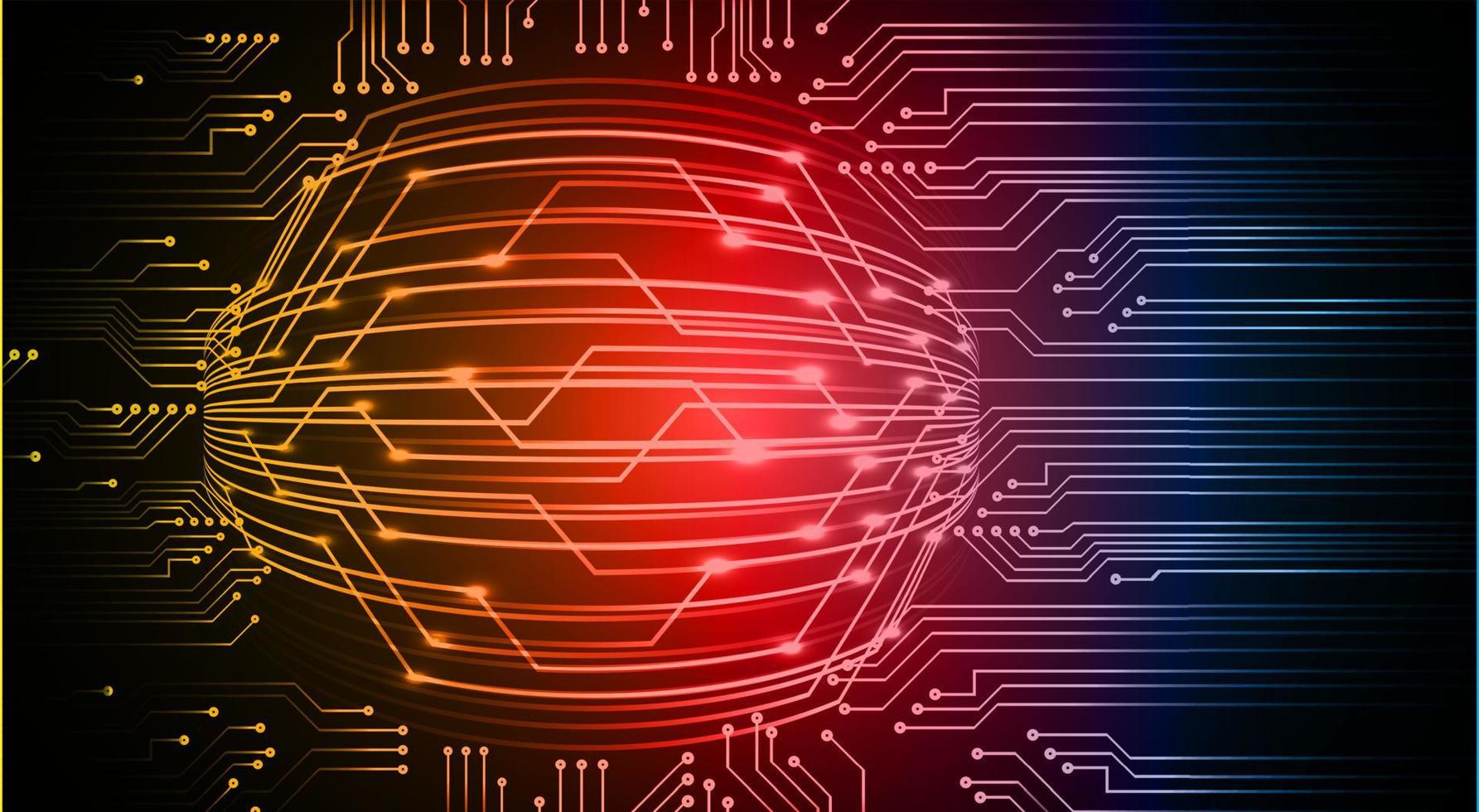 Cyber Circuit Future Technology Konzept Hintergrund vektor