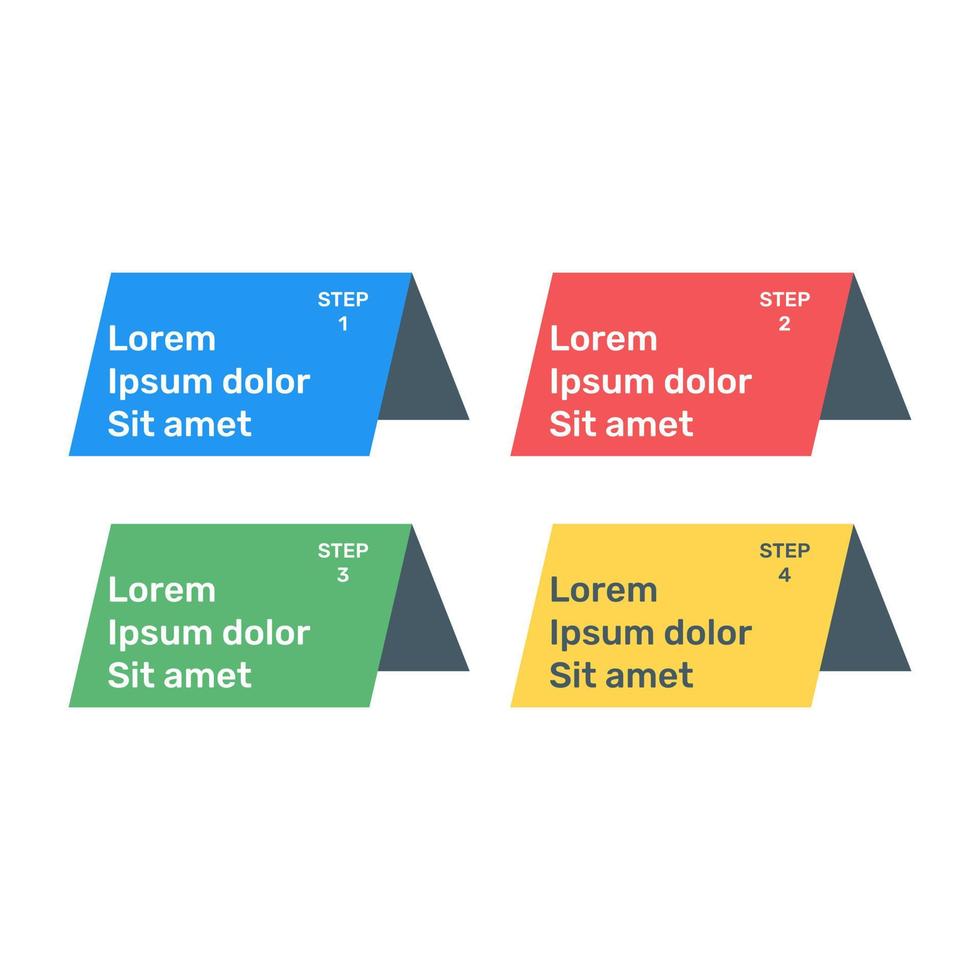 en infografisk designikon i platt stil vektor