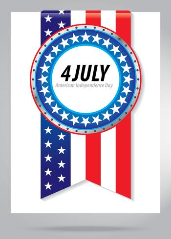 4 juli självständighetsdag symbol vektor