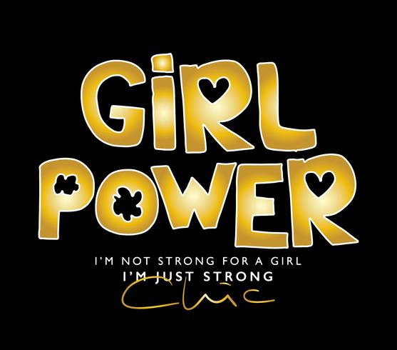 Girl Power Konzept Design vektor