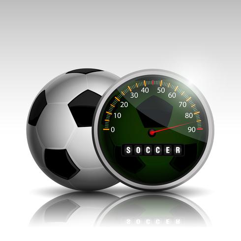 Fußball Uhr vektor