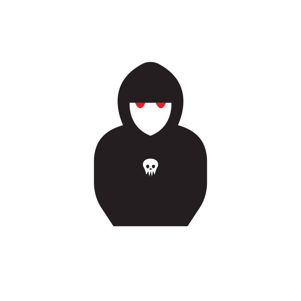 Hacker-Symbol-Logo-Vektor-Hintergrund vektor