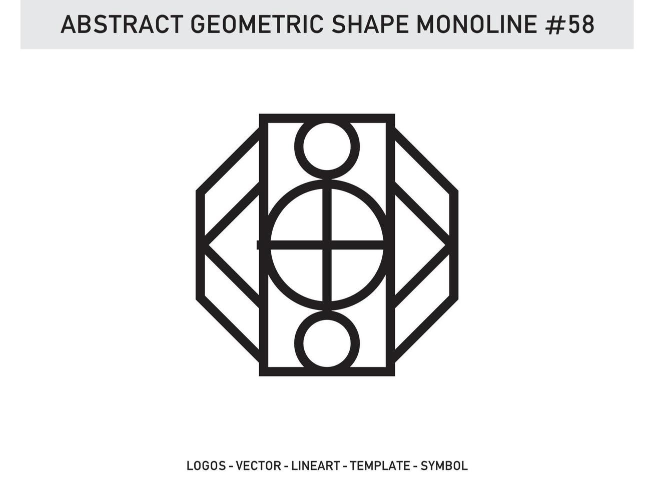 geometrische monoline form abstrakter freier vektor