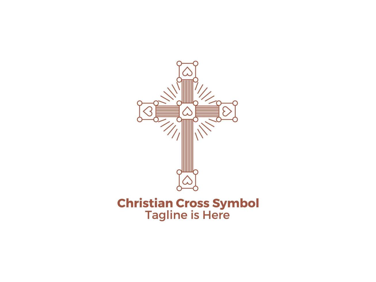 das kreuz ist ein symbol der christentums-katholischen religion die kirche von jesus freies vektordesign vektor