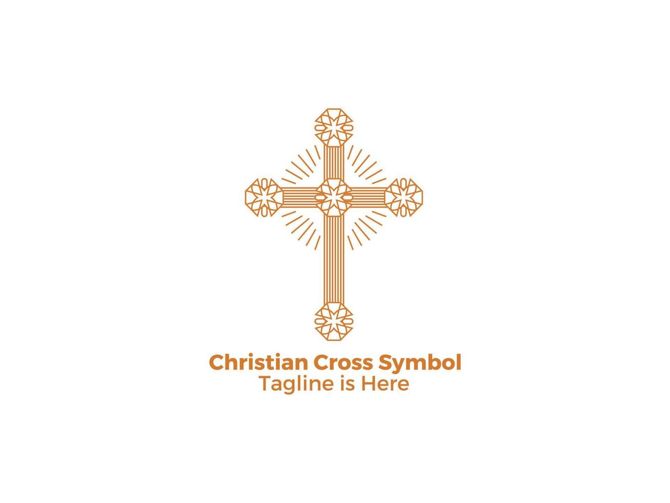 dekorativ religion kristen katolicism kors ikonen isolerad på vit bakgrund gratis vektor