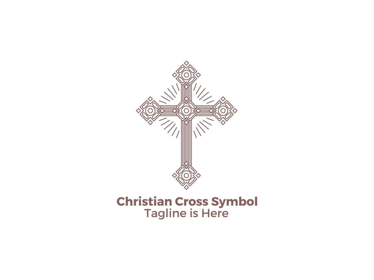 korset är en symbol för kristendomen katolsk religion Jesu kyrka gratis vektordesign vektor