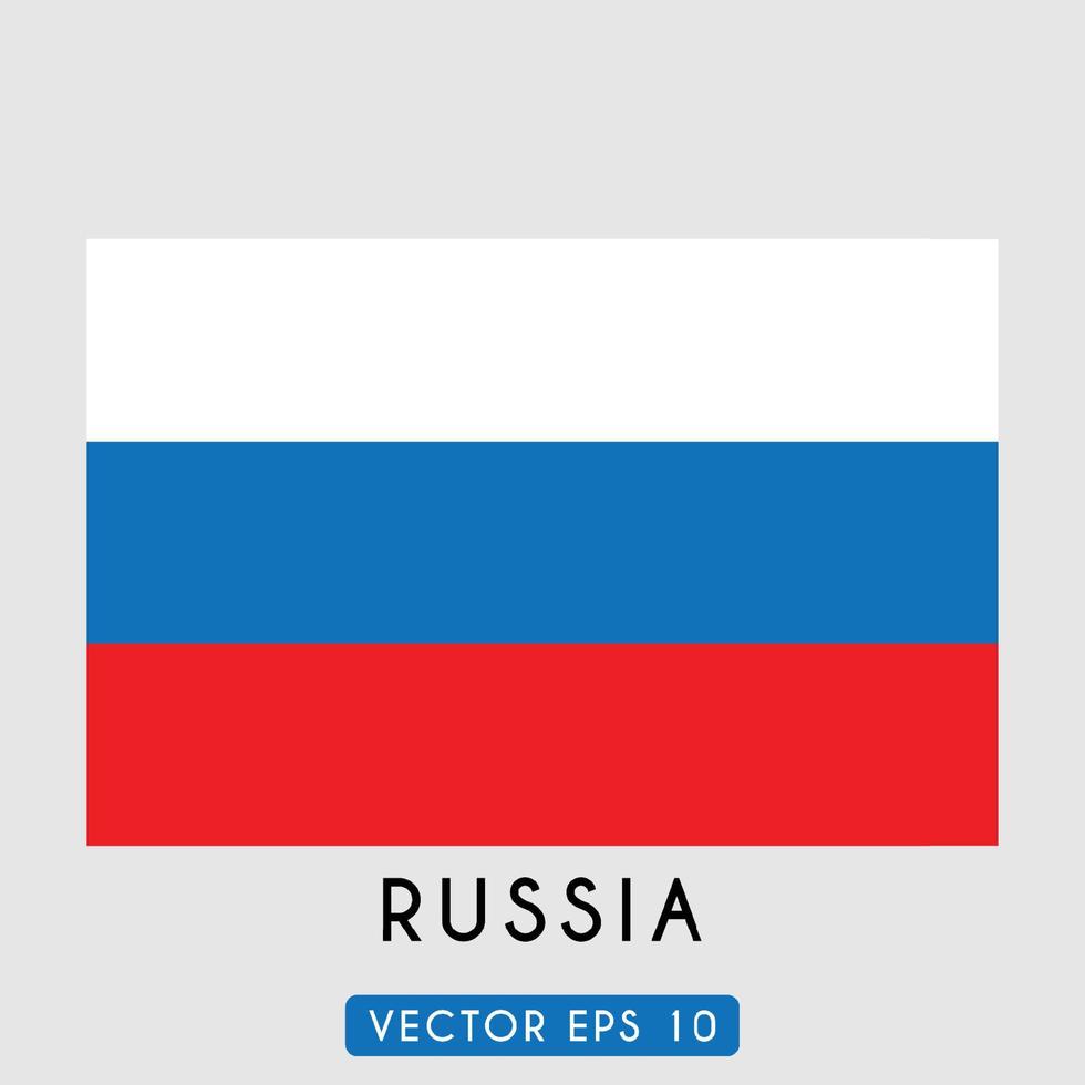 Flagge von Russland Template-Design vektor