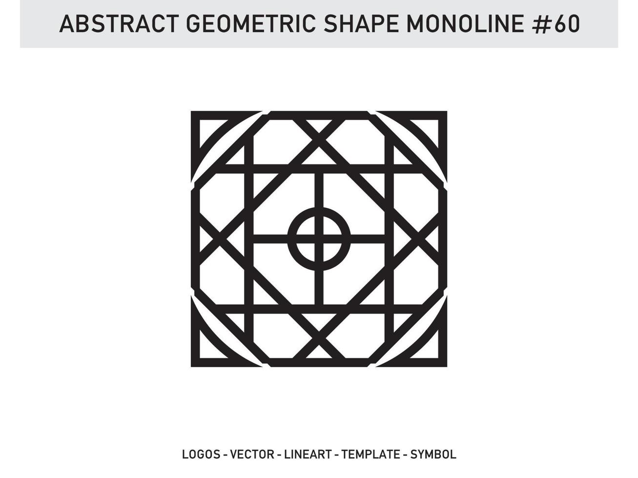 geometrische monoline form abstrakter freier vektor