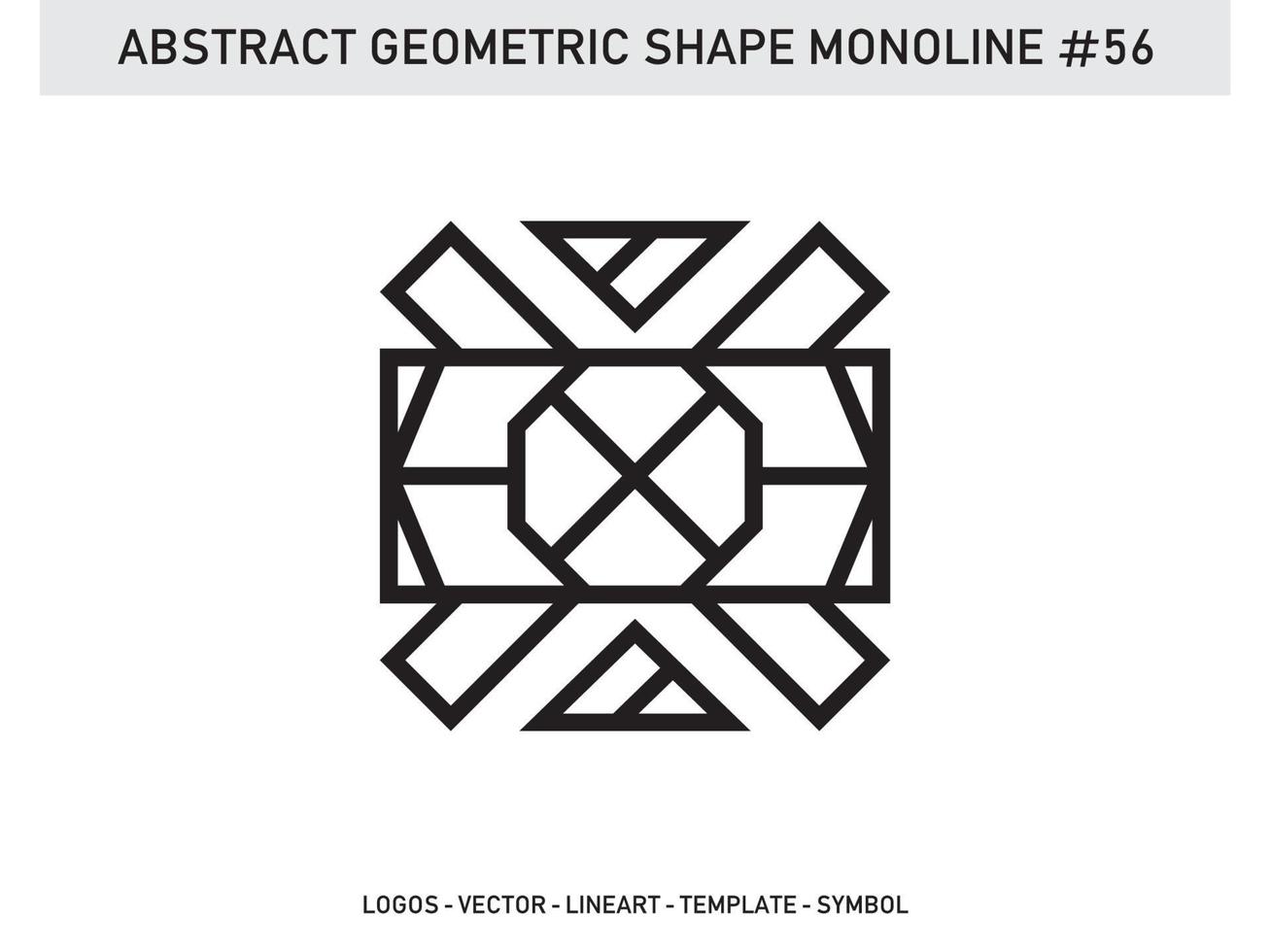 geometrische monoline form abstrakter freier vektor