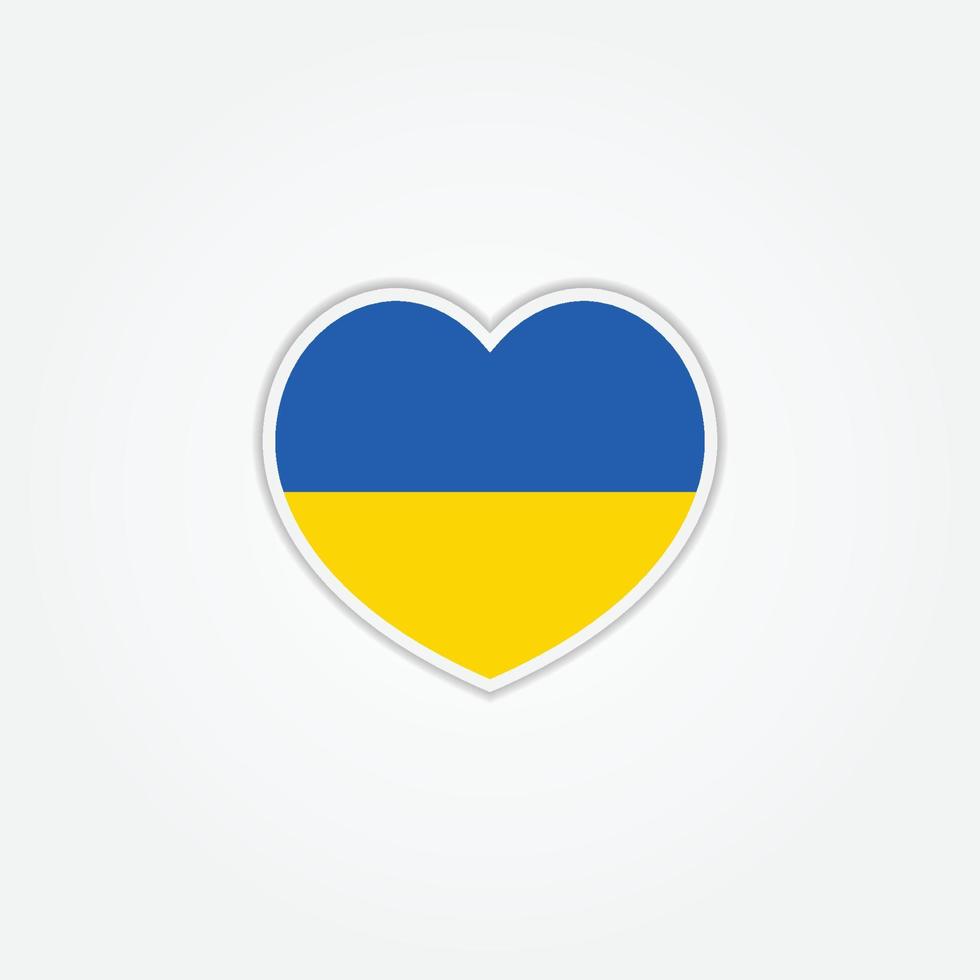 ukrainska flaggan malldesign vektor
