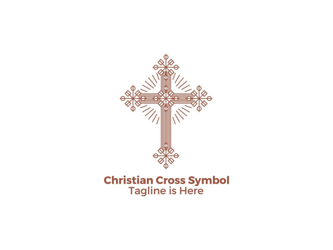 das kreuz ist ein symbol der christentums-katholischen religion die kirche von jesus freies vektordesign vektor