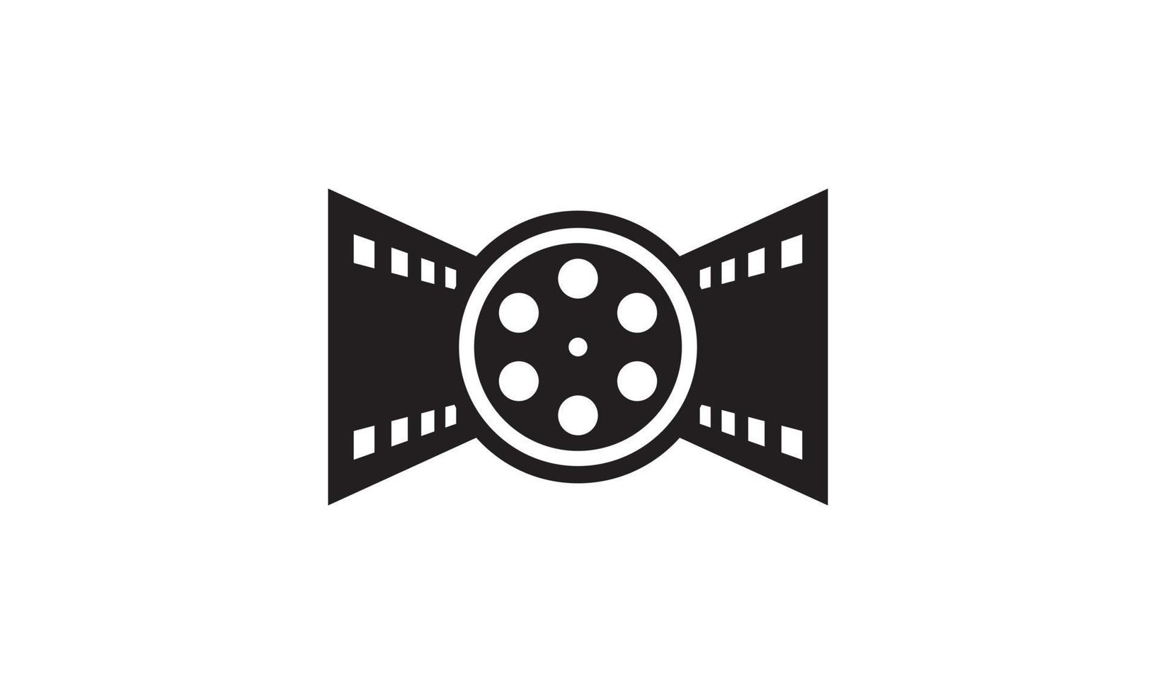 Kinofilm-Symbol. Rolle Streifen Filmstreifen Logo Design Vektor Vorlage Element