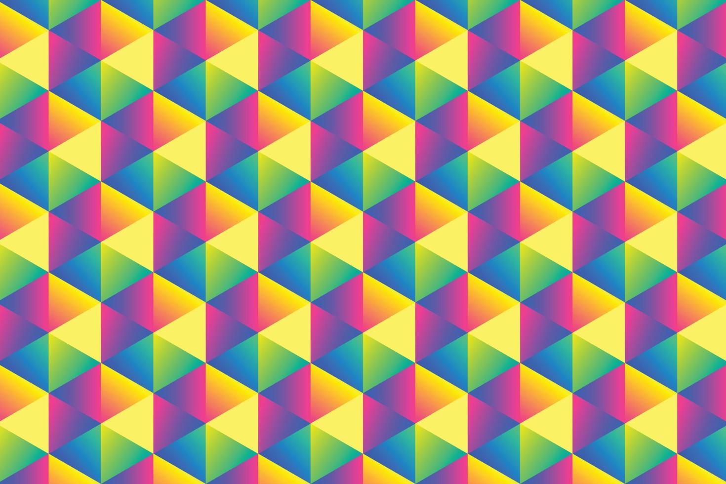 abstrakte geometrische Hintergründe voller Farbe. mehrfarbiger polygonaler Hintergrund mit Farbverlauf, vektor