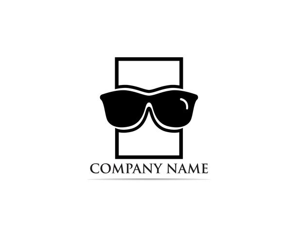 Glasögon Logo Design vektor