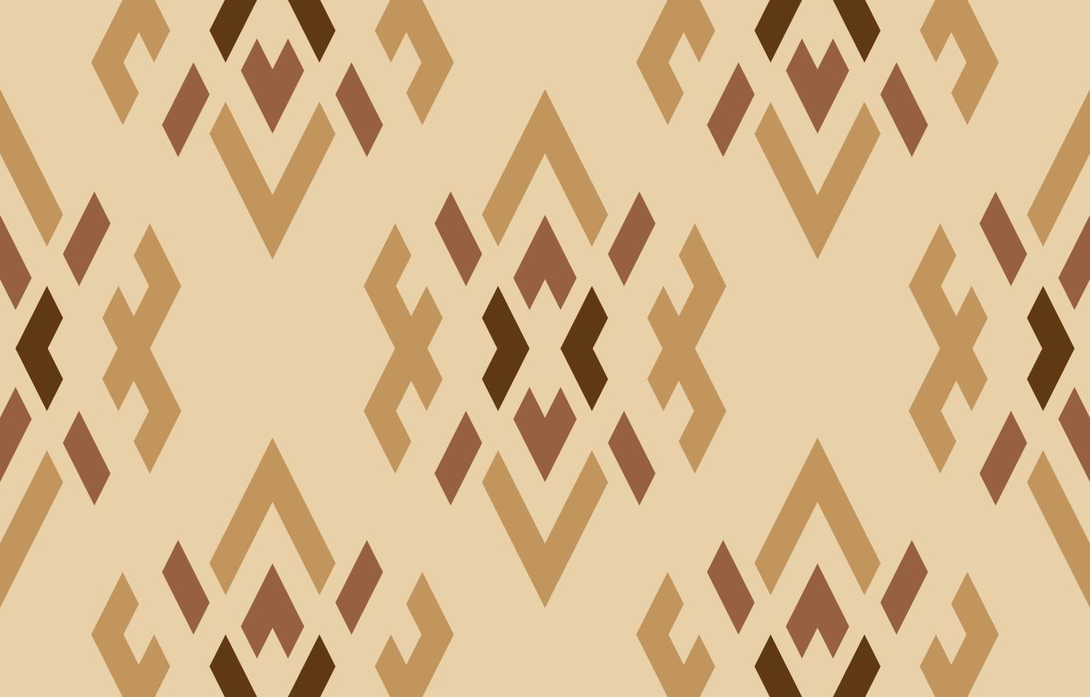 vacker etnisk design brun bakgrund. seamless mönster i tribal, folklig broderi, chevron art design. Aztekisk geometrisk konst prydnad print.design för matta, tapeter, kläder, omslag, tyg. vektor