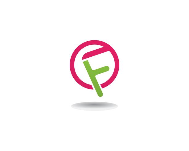 F logotyp affärssymboler vektor mall brev