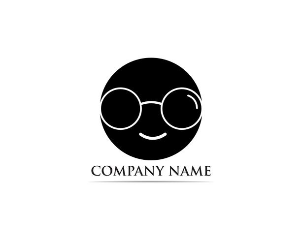 Brille Logo Design Vektor