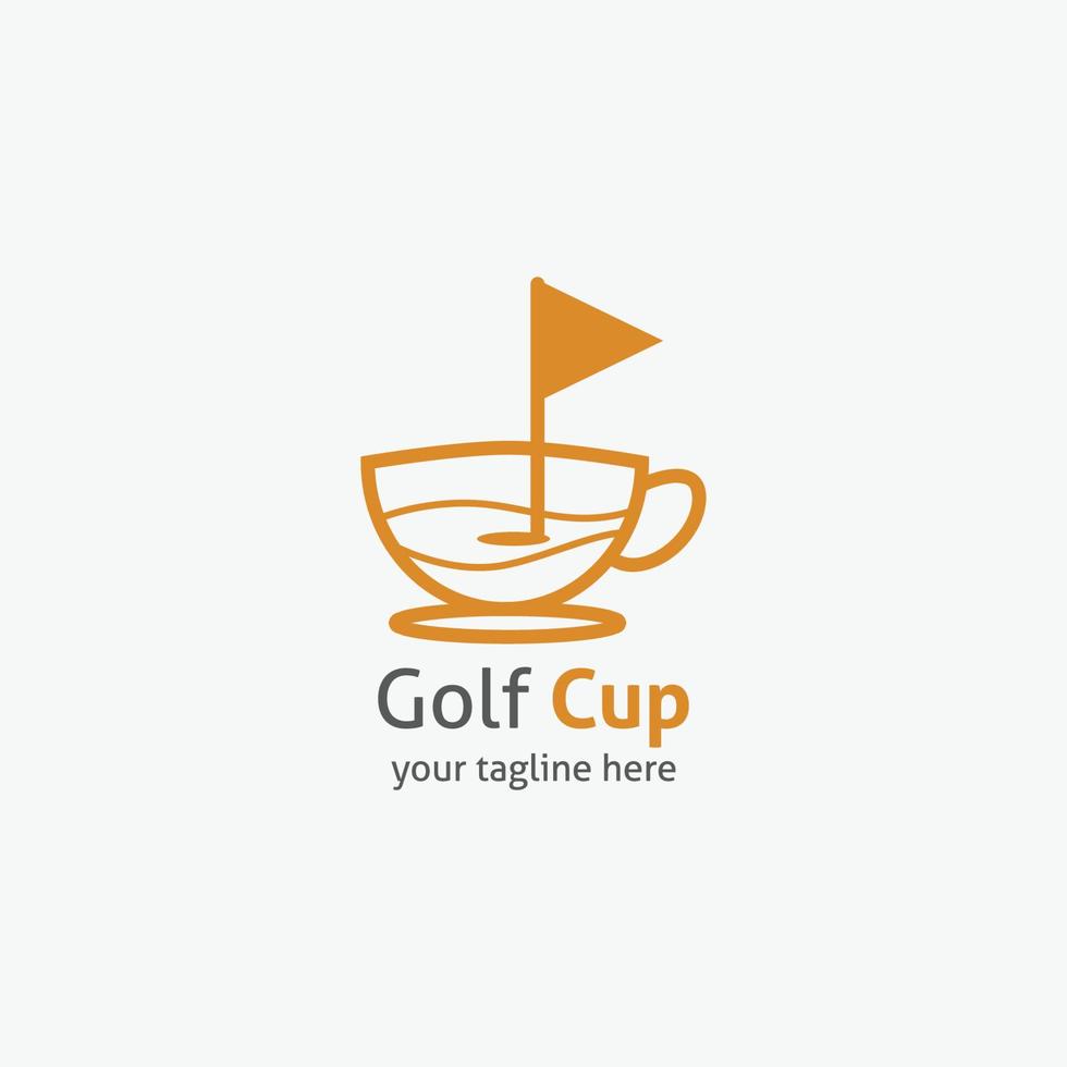 Golf-Logo-Vektor-Design-Illustration vektor