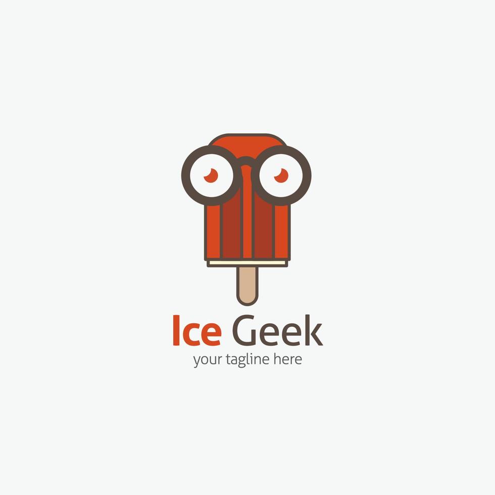 geek logotyp vektor design illustration