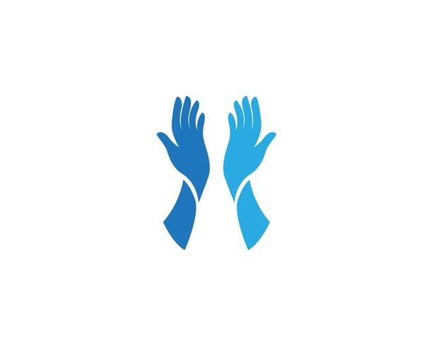 Handpflege-Logo und Symbol Vektor