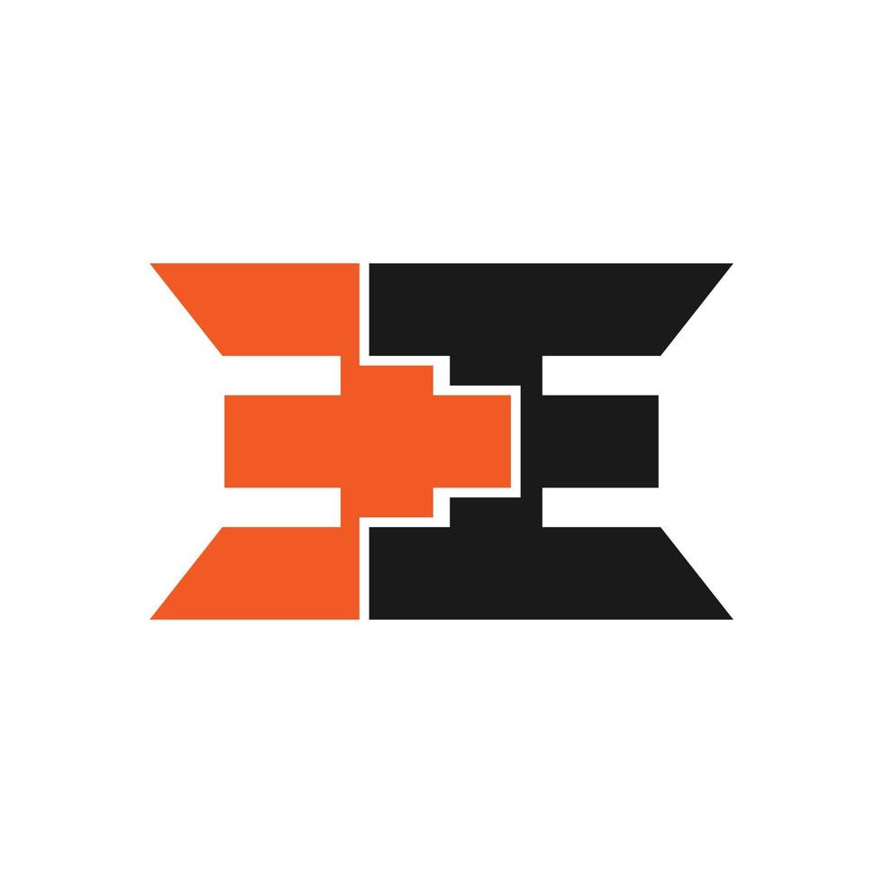 Illustrationsvektorgrafik des einfachen Buchstaben e-Logos, geeignet für Firmenlogo vektor