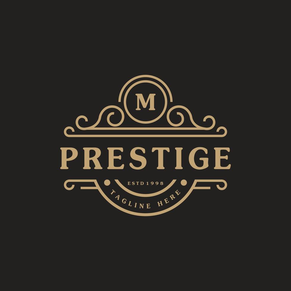 bokstaven m lyxig logotyp blomstrar kalligrafiska eleganta prydnadslinjer. affärsskylt, identitet för restaurang, royalty, boutique, café, hotell, heraldiskt, smycken och mode logotyp designmall vektor