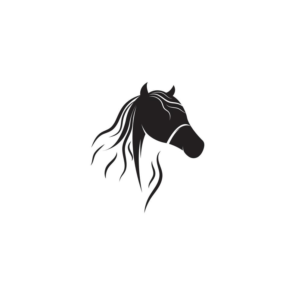 Pferd-Logo-Vorlage-Vektor-Illustration vektor