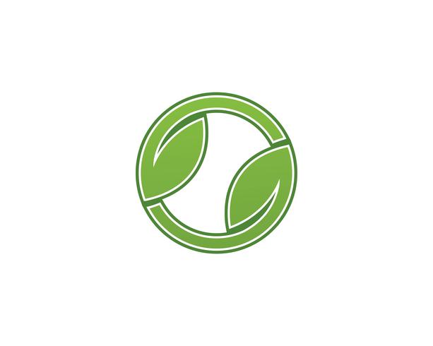 Vektorikone Illustrationsdesignschablone des Baum-Blattgrüns vektor