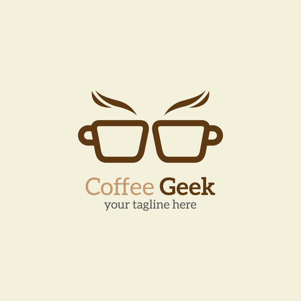 Café-Logo-Vektor-Design-Illustration vektor