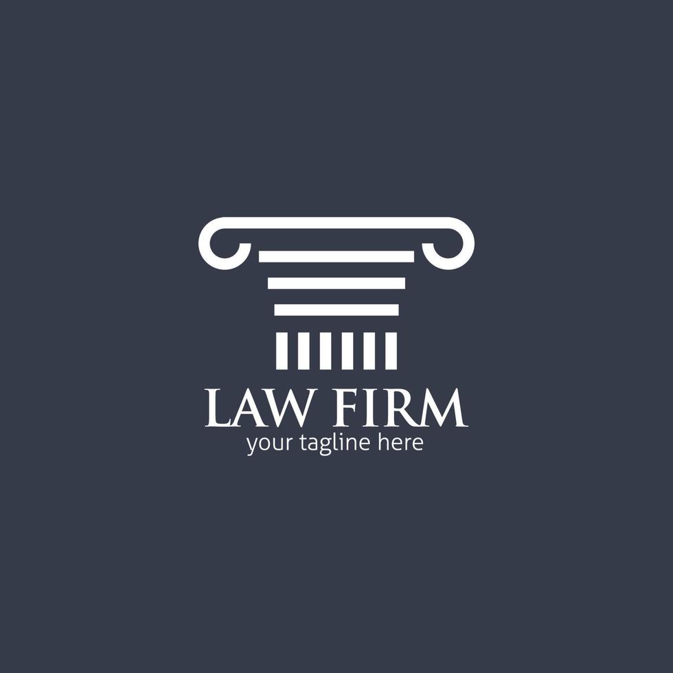 Anwaltskanzlei-Logo-Vektor-Design-Illustration vektor
