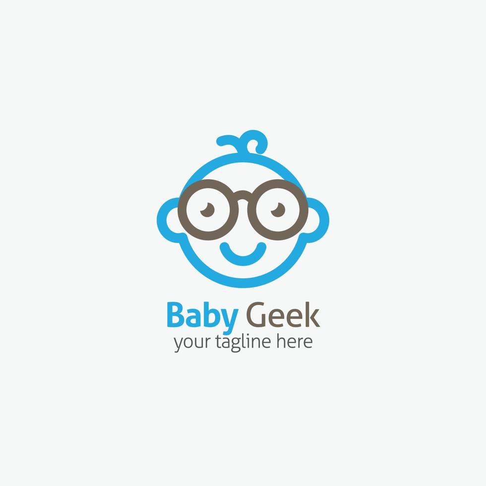 geek logotyp vektor design illustration