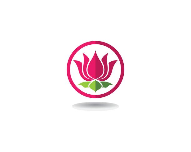Schönheits-Vektor-Lotus-Blumen entwerfen Logo Schablonenikonen vektor