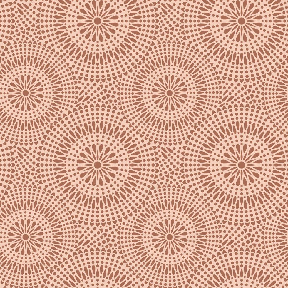 vektor seamless mönster med dot mandalas prydnad. aboriginal stil av prickmålning.