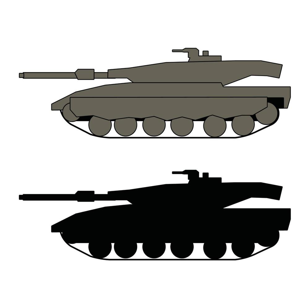 modern tank sidovy vektordesign vektor