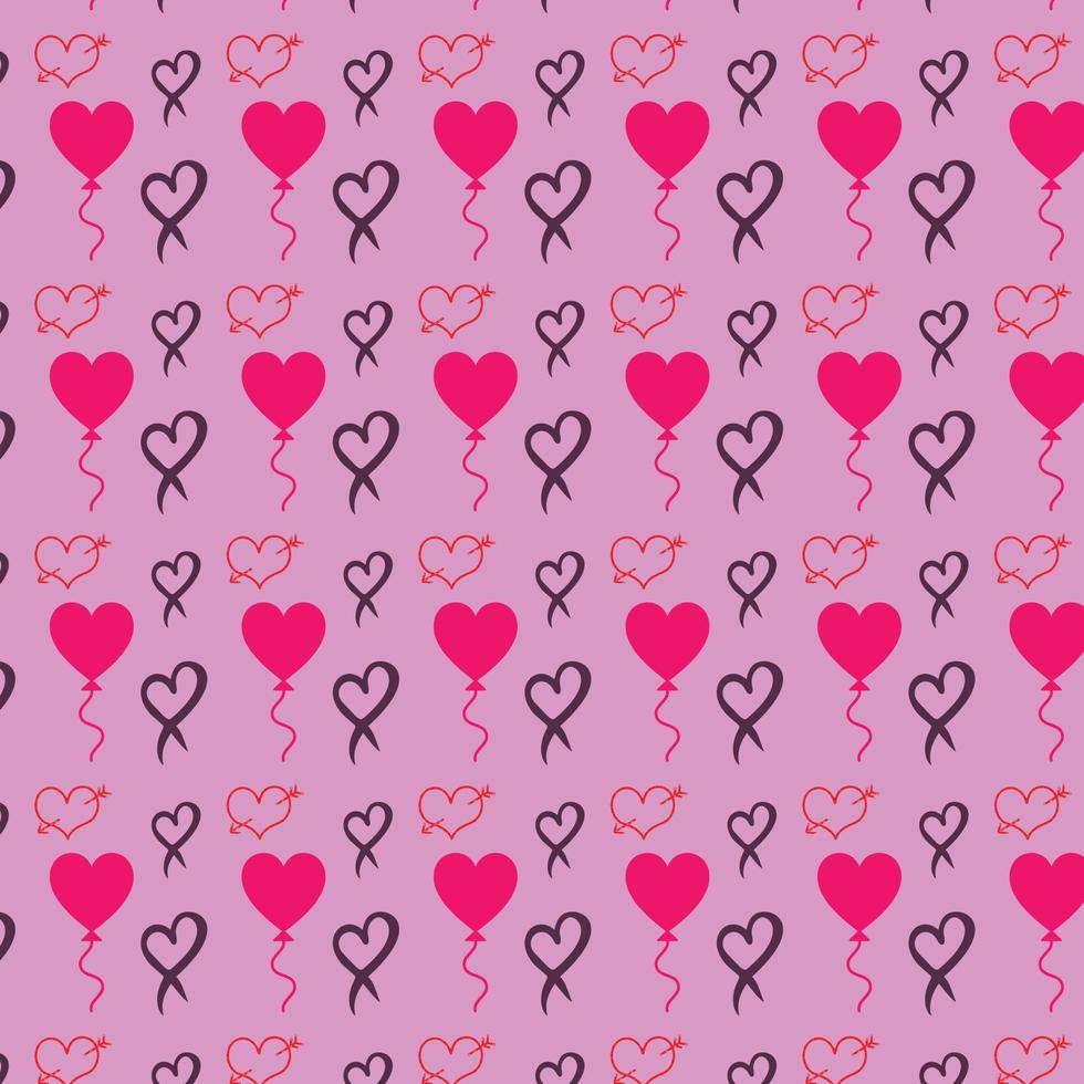 Valentinstag digitales Papiermuster vektor