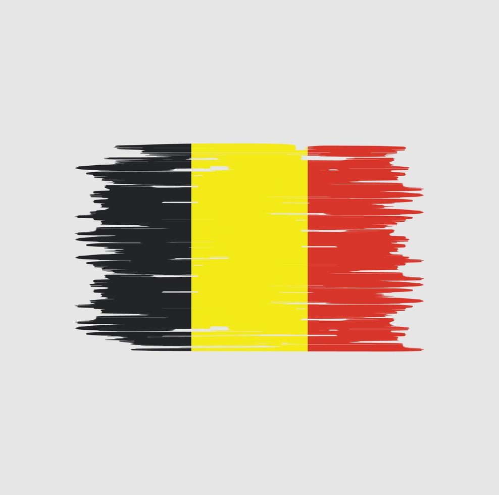 Belgiens flagga borste. National flagga vektor
