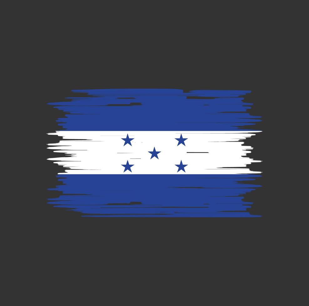 honduras flaggborste. National flagga vektor