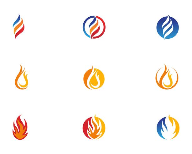 Feuer Logo Vorlage Vektoren