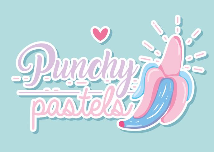 Punchy Pastellkonzept vektor