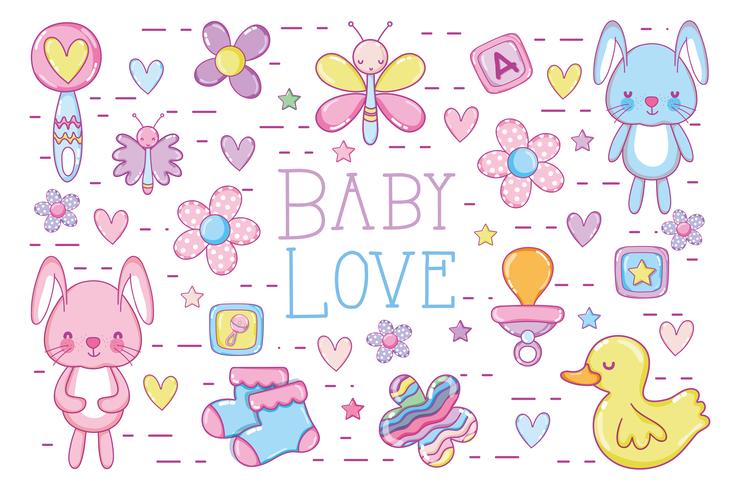 Baby-Liebeskarte vektor