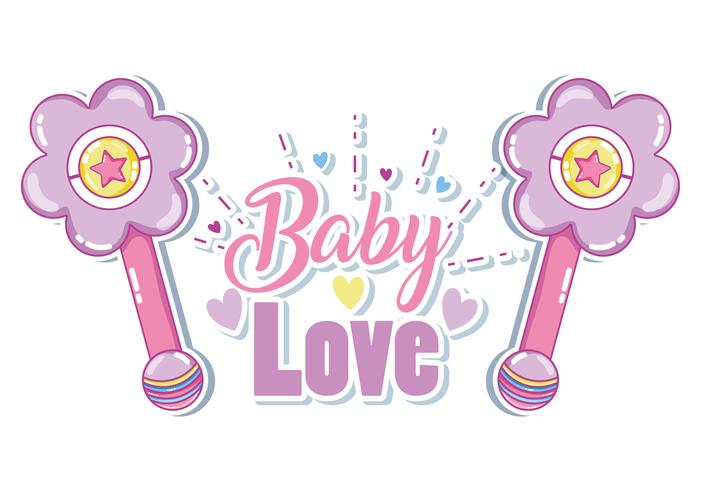 Baby kärlekskort vektor