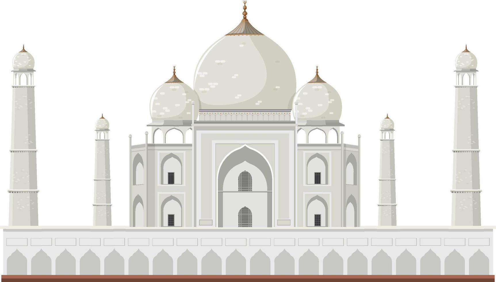 moskébyggnad på vit bakgrund vektor