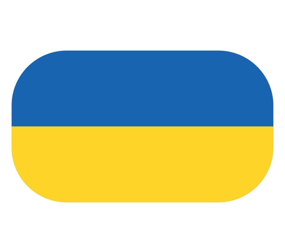 Ukraina emblem flagga nationella Europa ikon symbol vektor illustration